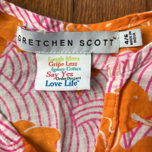Adorable Gretchen Scott Beach Cover-Up Tunic-Size 4/6 - Picture 4 of 5